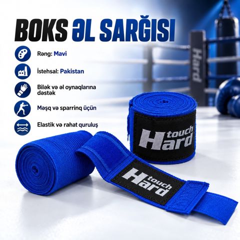 Boks binti Hard Touch, 300 sm, mavi — Bakı