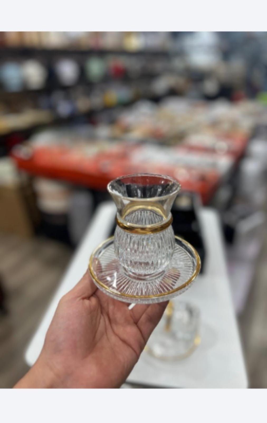 Armudu stəkan dəsti 13063, isti içkilər üçün, şüşə, 125 ml — Mallar, Bakı (3)