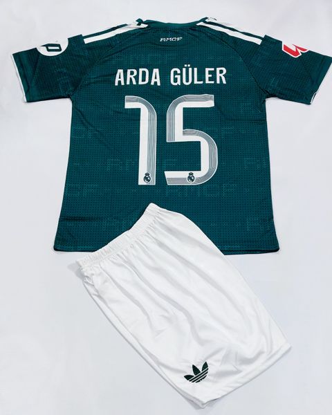 İdman kostyumu Arda Güler Real Madrid, elastan/poliester, yaşıl/ağ, ölçü 164 — Bakı