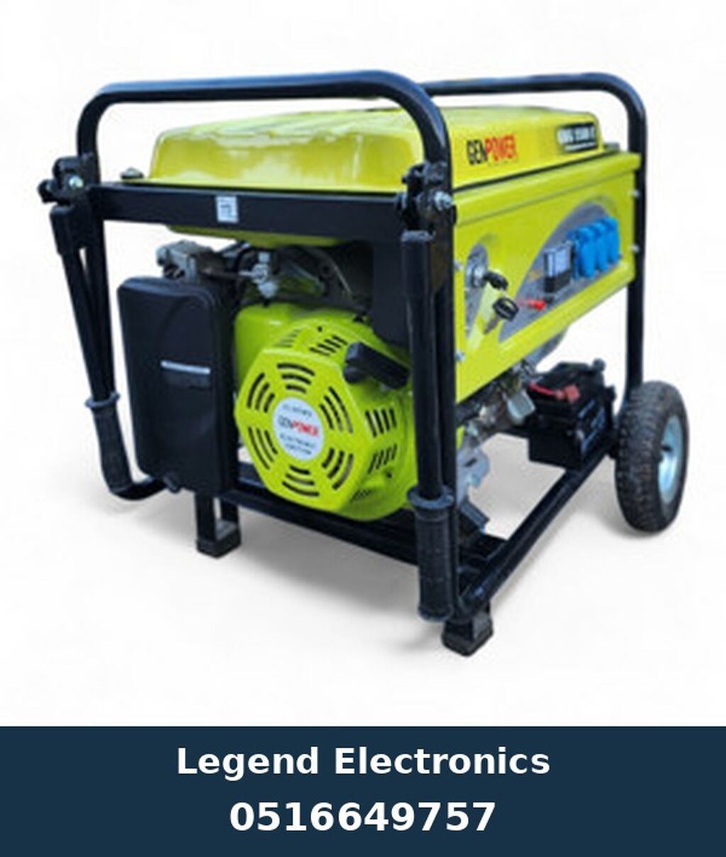 Elan başlığı: Generator GENPower 5.5 kW Elan mətni: GENPower benzin — Generatorlar, Bakı