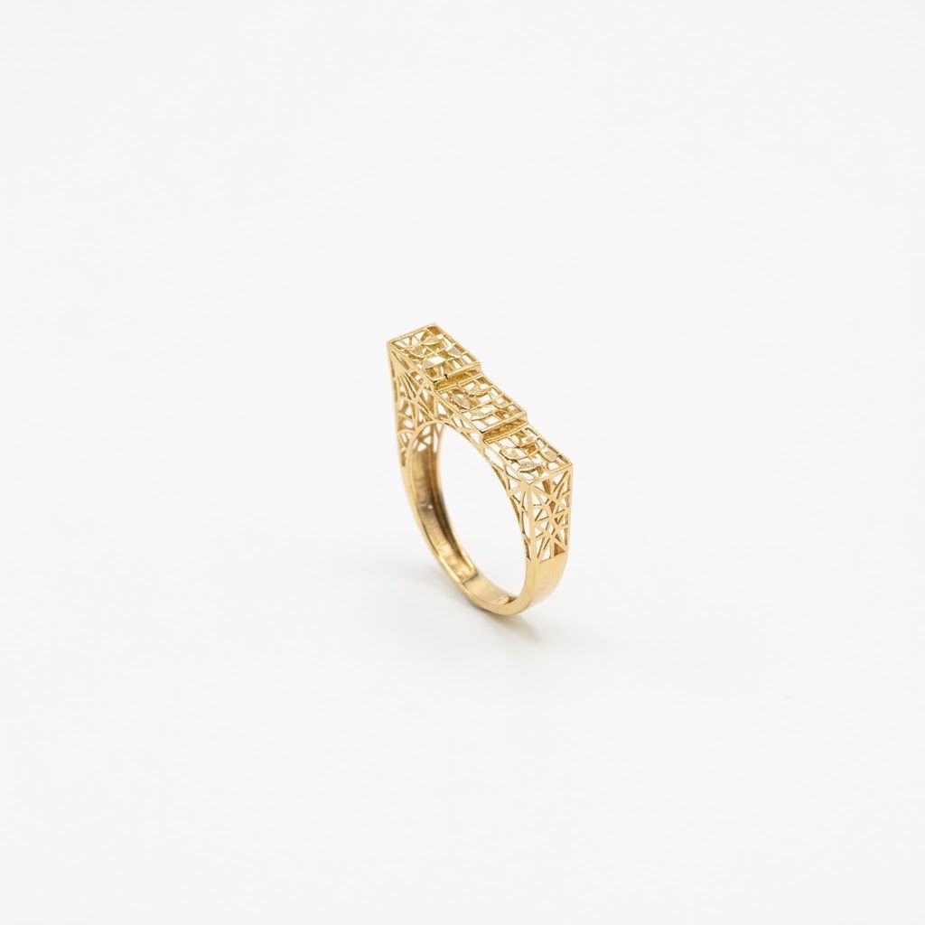 Üzük qadınlar üçün Azgold jewellery, qızıl 585 əyar, 1.27 q — Mallar, Bakı (2)