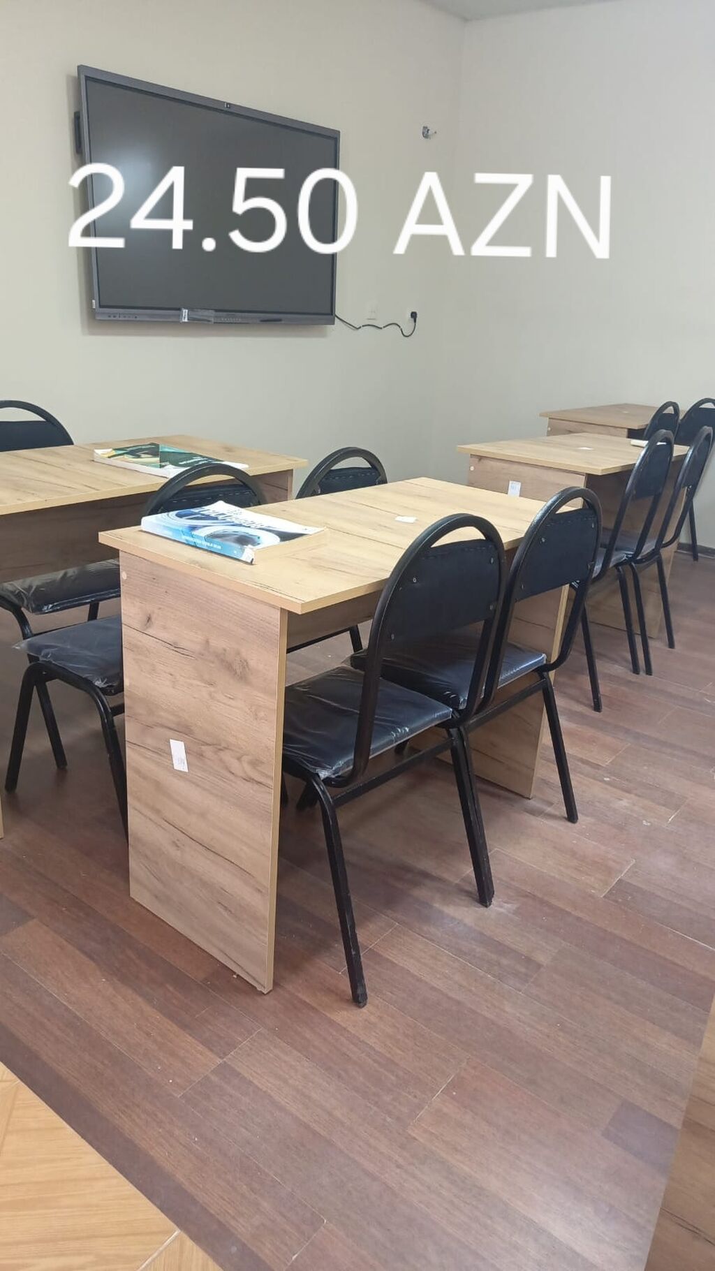 Məhsul: Masalar və iş stolları - Tədris/ ofis üçün ikinəfərlik taxta — Masalar, Bakı (2)