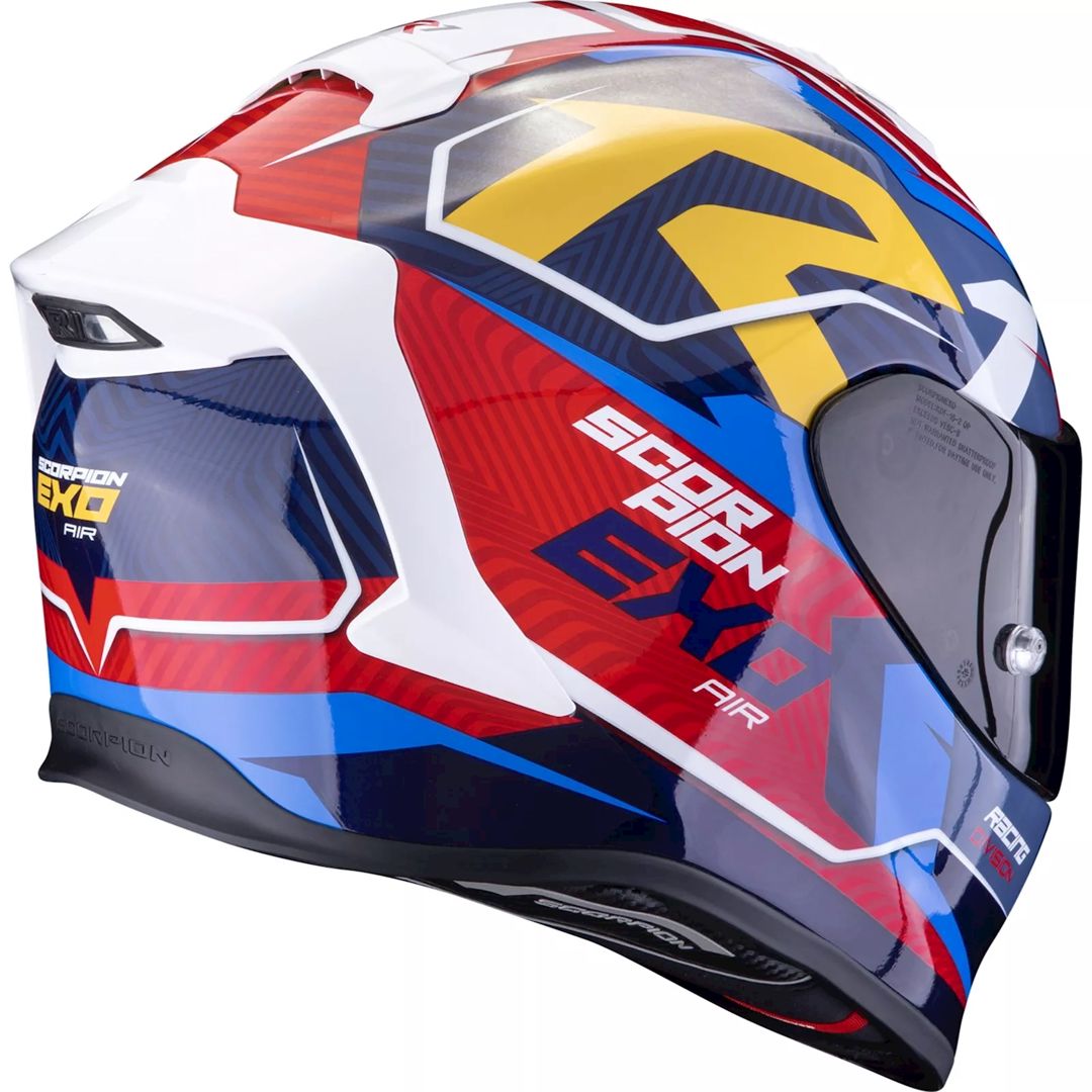 Motosiklet dəbilqəsi Scorpion EXO-R1 Evo Air Coup Blue-Red-Yellow, ölçü M — Mallar, Bakı (3)