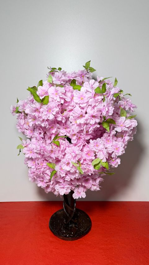 Dekorativ süni ağac Sakura, plastik, çəhrayı — Bakı