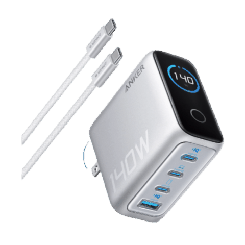 Travel Adapter Anker 4 Ports/ Cable Usb-c 140W B2697G41 Silver — Bakı