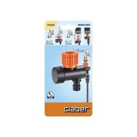 Təzyiq düşürücü damlama sistemi üçün Claber 91040, giriş 1/2"-3/4" (15-25 mm), çıxış JAK click system - 800625910403 — Mallar, Bakı (2)