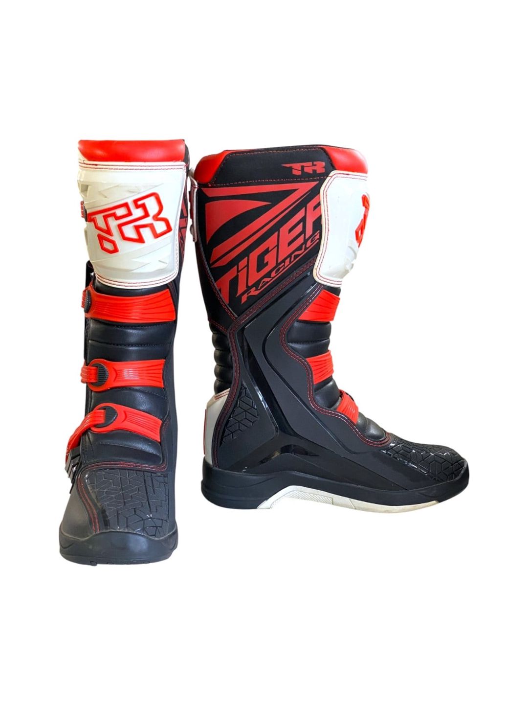 Kişi üçün motosikl çəkmələri Tiger Racing MTR-E002, ölçü 45, qara/qırmızı — Mallar, Bakı