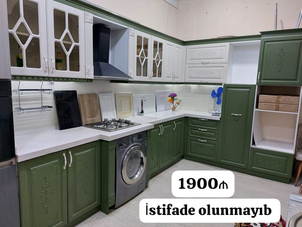 Membran mətbəx mebeli 1900₼. Yeni yığılıb. İstifadə olunmayıb. Üzəri — Mətbəx mobilyası, Bakı