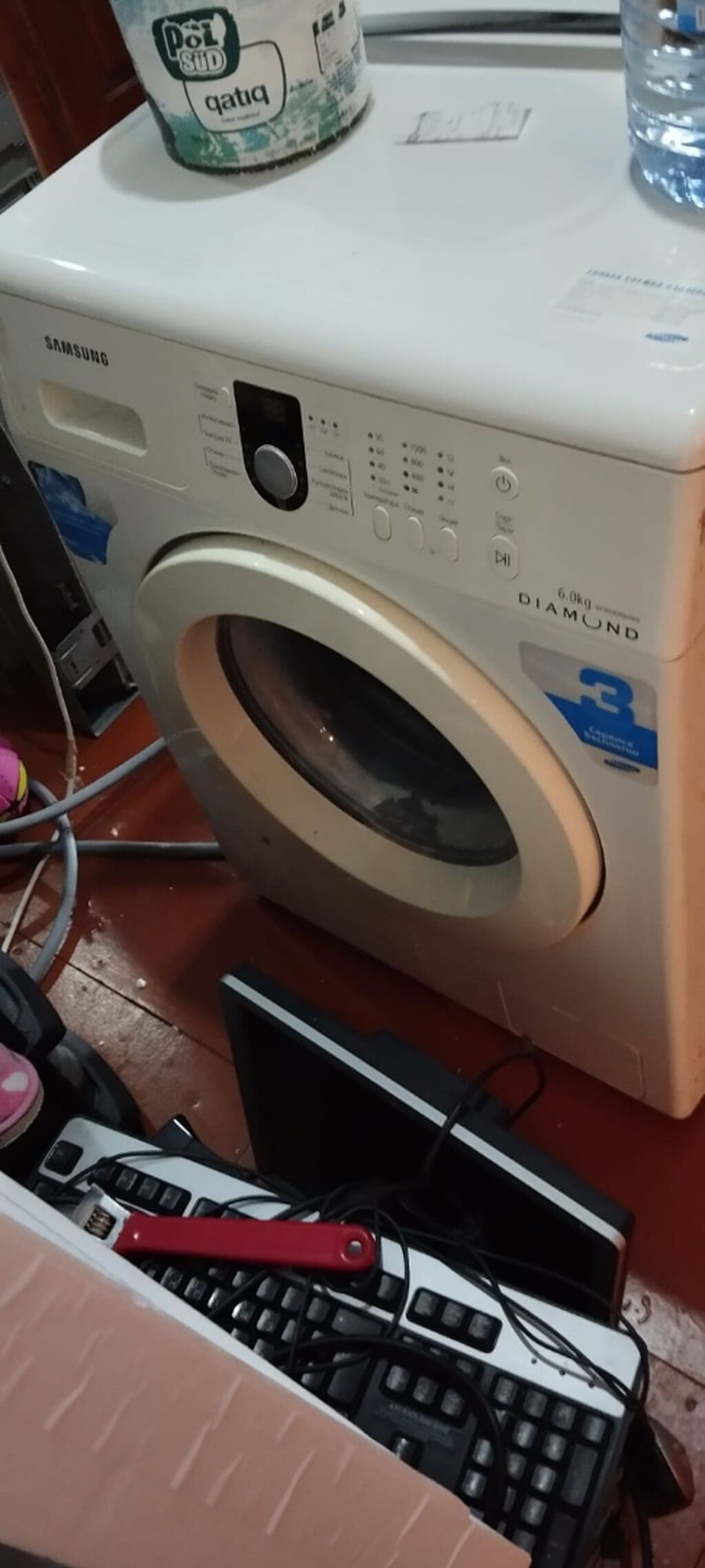 Paltaryuyan maşın Samsung, 6 kq, İşlənmiş, Avtomat, Qurutmasız, Kredit yoxdur, Ödənişli çatdırılma — Çamaşır maşınları, Bakı (5)