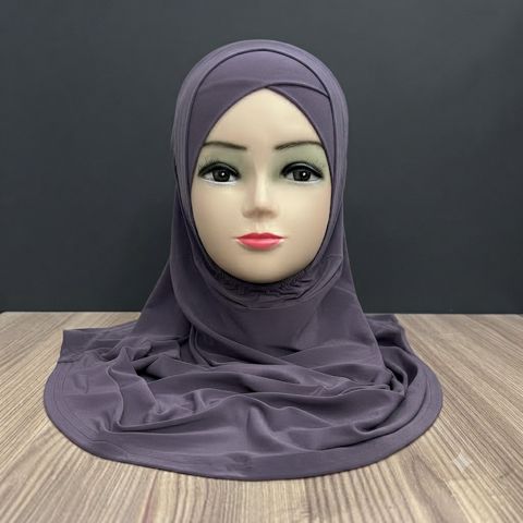 Hicab qadınlar üçün BZ02, trikotaj, bənövşəyi, ölçü One size — Bakı