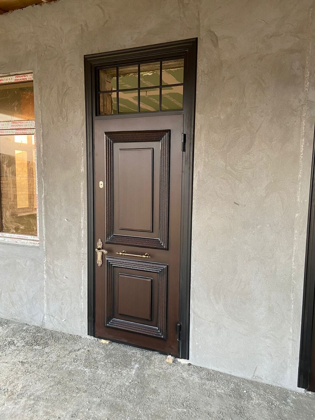 Mənzil üçün Yeni Giriş qapısı 120x220 sm Şəbəkə ilə, Zəmanətli, Pulsuz quraşdırma, Pulsuz çatdırılma, Ödənişli çatdırılma, Rayonlara çatdırılma — Pəncərələr, qapılar, balkonlar, Digah (6)