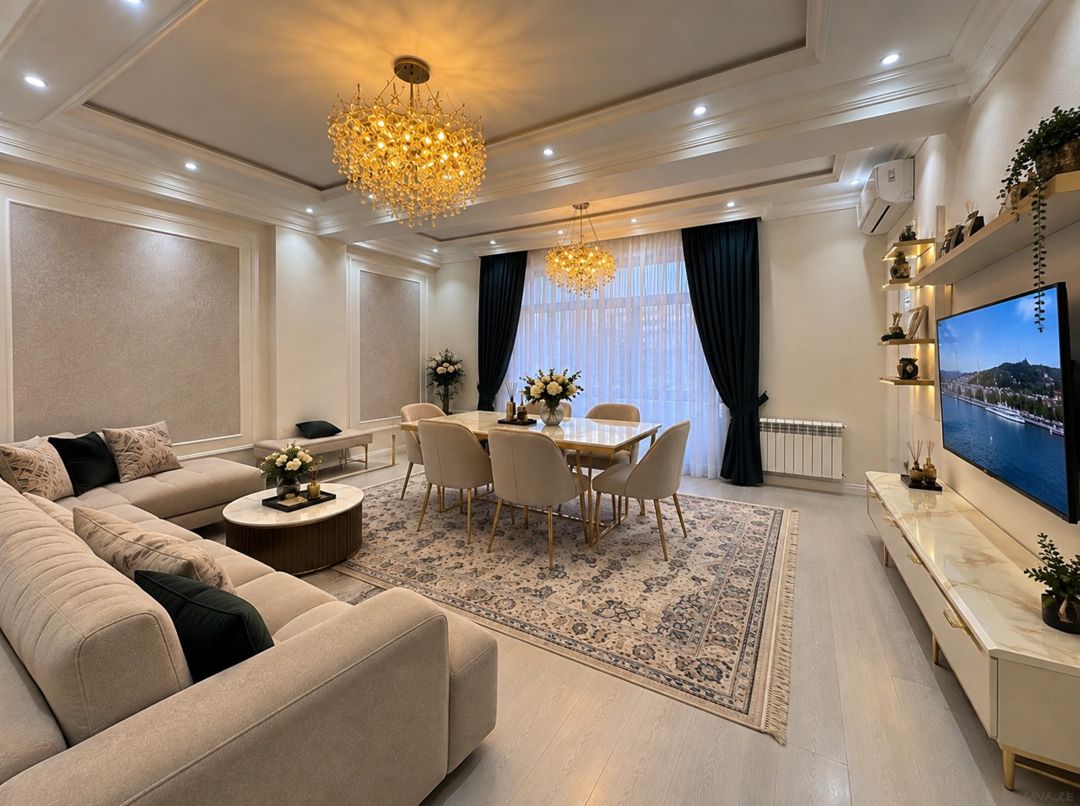 İcarəyə verilir 3 otaqlı yeni tikili 130 m² — Mənzil, Bakı (2)