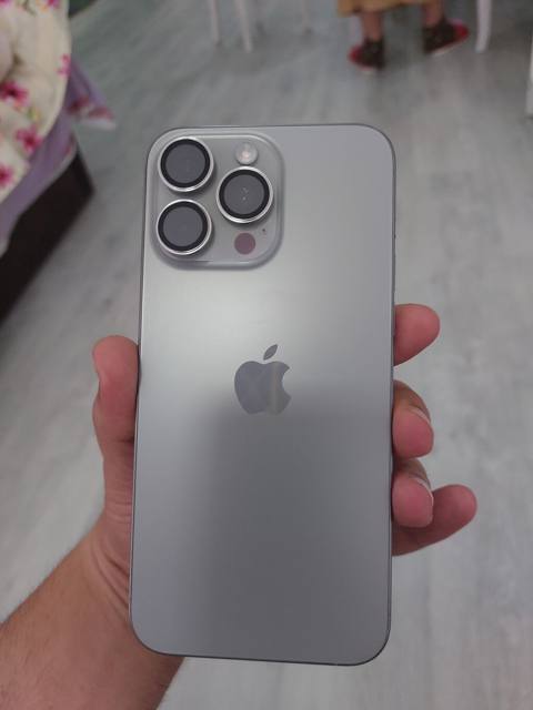 IPhone 15 Pro Max, 256 GB, Natural Titanium, Zəmanət, Simsiz şarj, Face ID — Novxanı