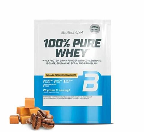 Protein BioTechUSA 100% Pure Whey Karamel-Kapuçino, 1000 q — Bakı