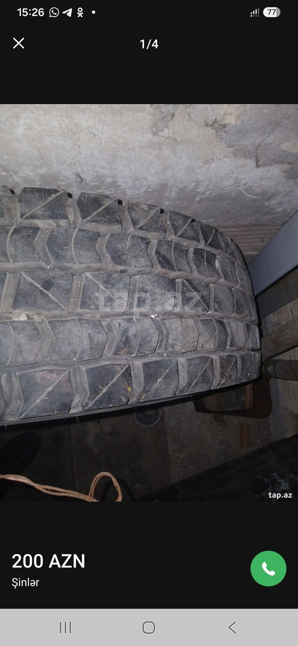Şin və disk komplekti - Ölçü: 225/75 R17.5 (tubeless) - Protektor — Diskləri, Sumqayıt (5)