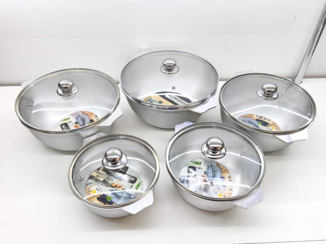 Qazan BYZ-1020, tökmə alüminium, gümüşü, 2 L — Mallar, Bakı (3)
