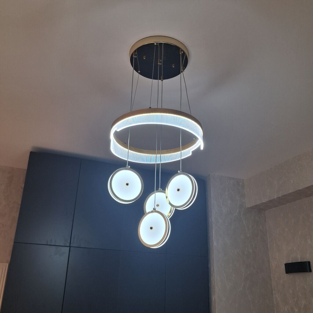 Led Çılçıraq, 4 və daha çox lampa, Metal — Tavan is?qlar? v? cilc?raqlar, Bakı (3)