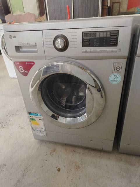 LG paltaryuyan maşın – 8 kq - Model: LG Direct Drive 8 kg, ön — Asya — Кір жуғыш машиналар
