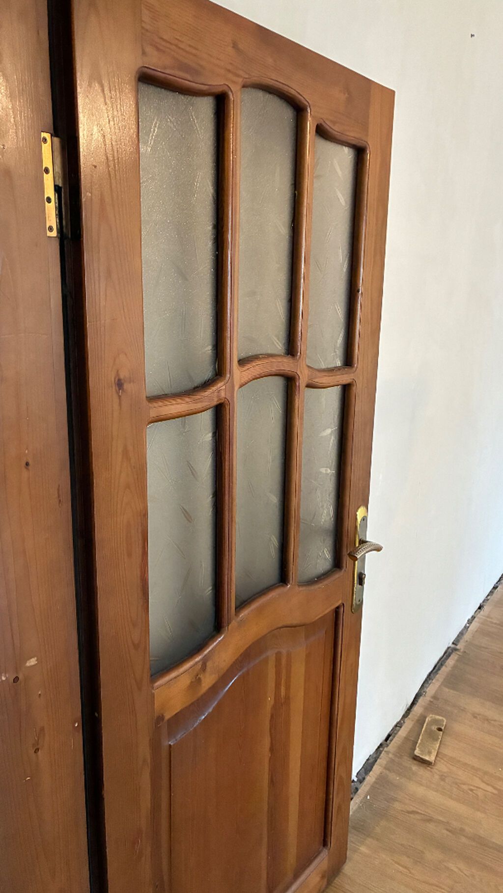 Taxta otaq qapıları və ağ PVC qapı dəsti - Material: massiv ağacdan — Pəncərələr, qapılar, balkonlar, Bakı (4)