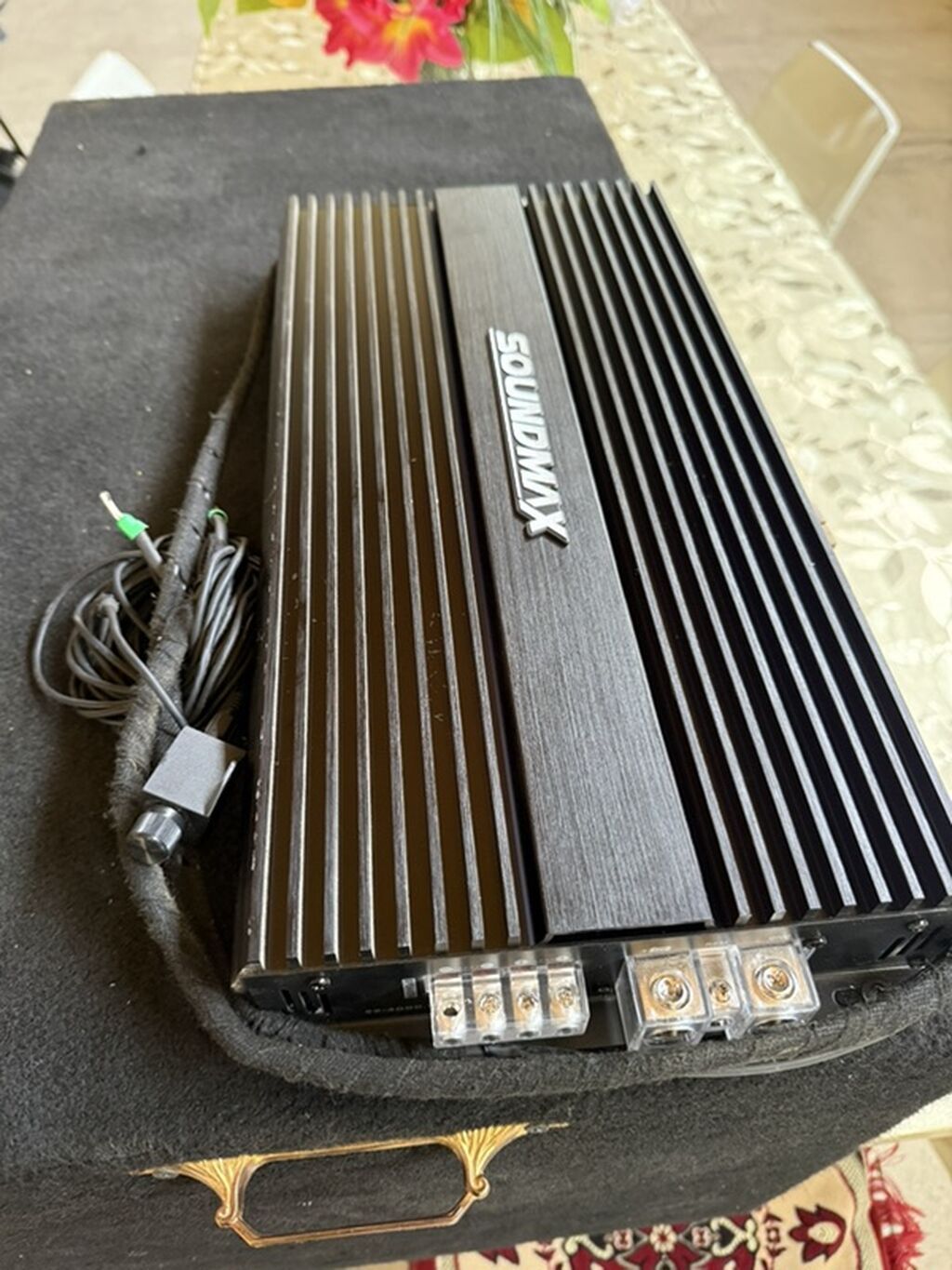 DB Apocalypse 2000rms 4000wat bass qutusu + Soundmax monoblok — Avtomobil akustikası, Şəmkir (2)