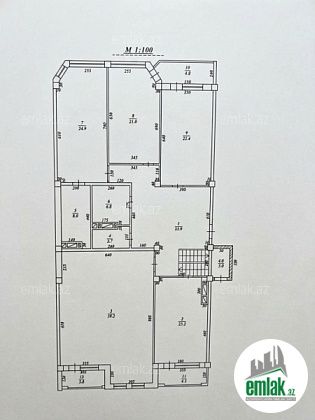 Satılır 4 otaqlı 232 m² yeni tikili 28 May m — Mənzil (3)