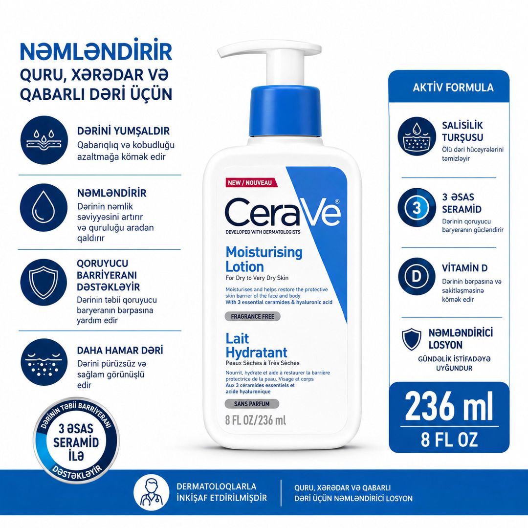 Nəmləndirici losyon üz üçün No Brand, 236 ml — Mallar, Bakı