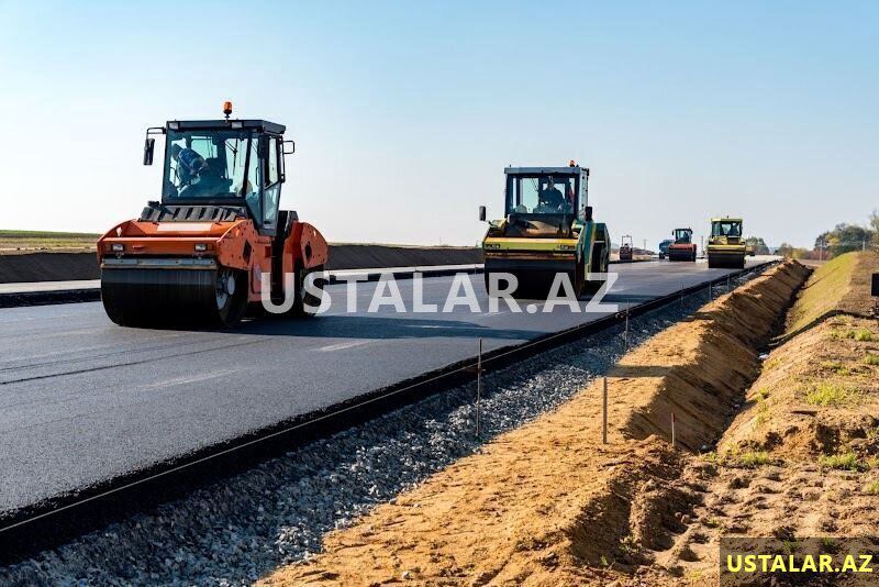 Asfalt döşəmə və frezləmə — Tikinti xidmətləri, Bakı