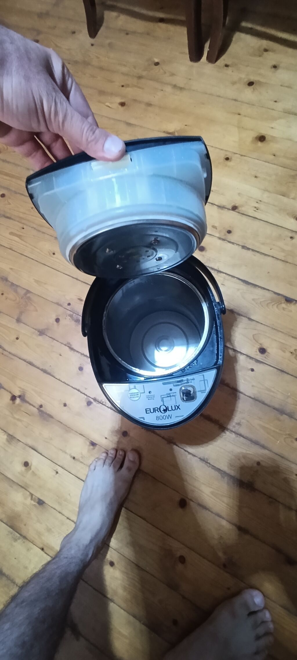 Eurolux termo-pot, 6.8 litr, 800W. - Paslanmayan poladdan korpus — Elektrik çaydanları və termoslar, Masazır (3)