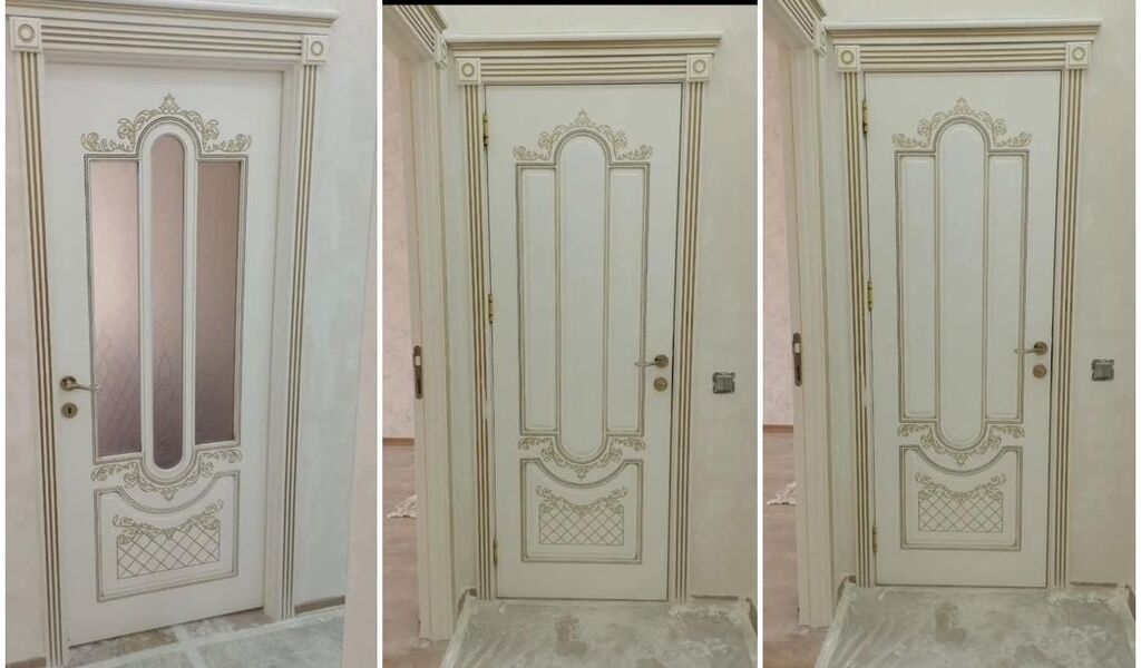 3 ədəd qapı var ikisi sade 1 i suseli biri 140 AZN ölçü 2.05x90 sm — Pəncərələr, qapılar, balkonlar, Bakı