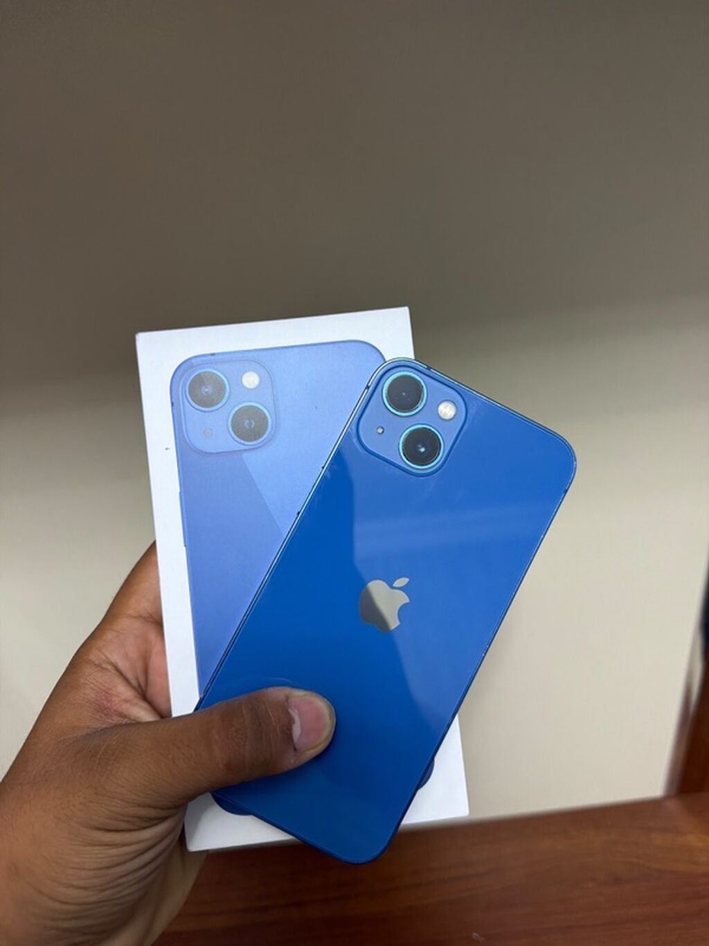 IPhone 13, 128 GB, Mavi, Barmaq izi, Face ID, Sənədlərlə — Apple iPhone, Bakı (3)