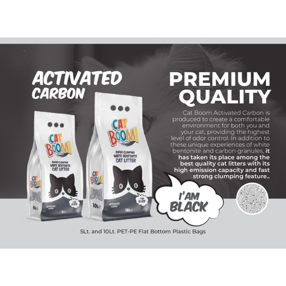 Topalanan doldurucu Cat Boom Activated Carbon pişiklər üçün 10 l — Mallar, Bakı (2)