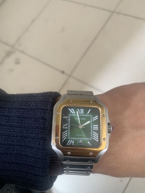 Cartier Santos üslubunda avtomatik qol saatı Orginal saatdı heçbir — Sumqayıt