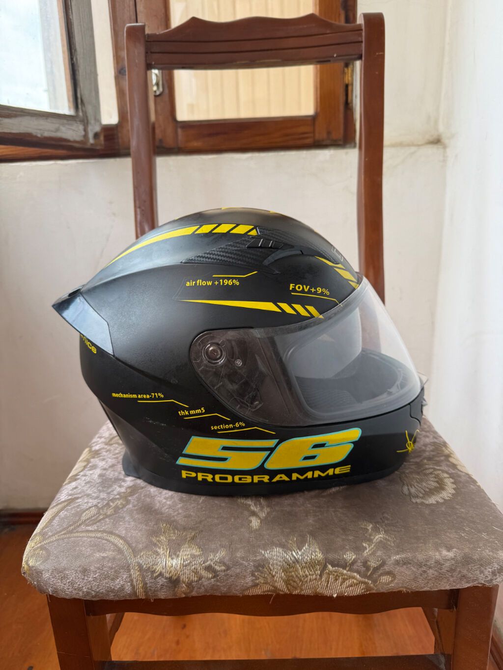 Motorsiklet dəbilqəsi – DFG “56 Programme” (full-face) - Rəng və — Motosiklet geyimi, Bakı (2)