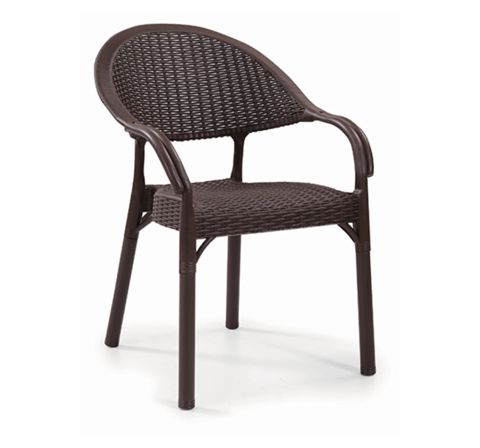 Bağ üçün stol Capissi 2801, metal/plastik, qəhvəyi, 58х84 sm — Bakı