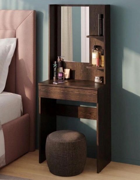 Makiyaj masası güzgülü MB9, laminat, venqe, 130x70x37 sm — Bakı