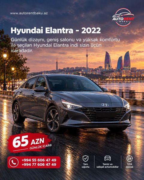Günlük, Hyundai, Depozitsiz — Bakı