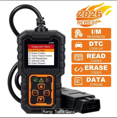 OBD2 Avtomobil Diaqnostika Skineri – ZF997 Xüsusiyyətlər: - 2026 — Hacıqabul