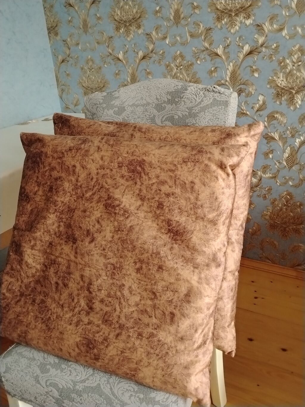 Kvadrat dekor yastıq/parça üzlü yastıq dəsti - Rəng və naxış: isti — Yastıqlar, Pirəkəşkül (2)