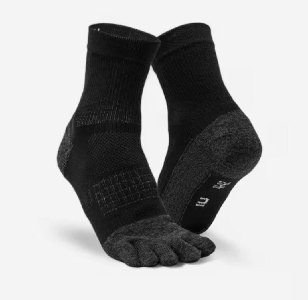 Qaçış corabları Decathloon Kıprun RUN900 5 barmaqlı, sürtünməyə qarşı, qara, ölçü 45/46 — Mallar, Bakı