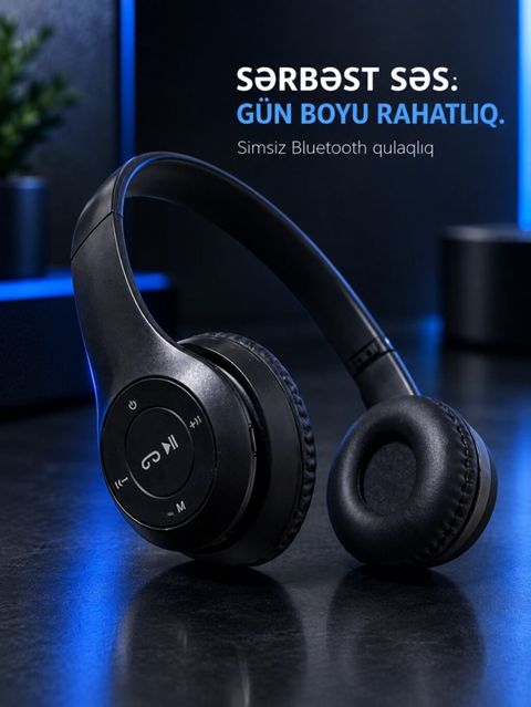 Simsiz Bluetooth qulaqlıq - Gün boyu rahatlıq və sərbəst səs üçün — Bakı