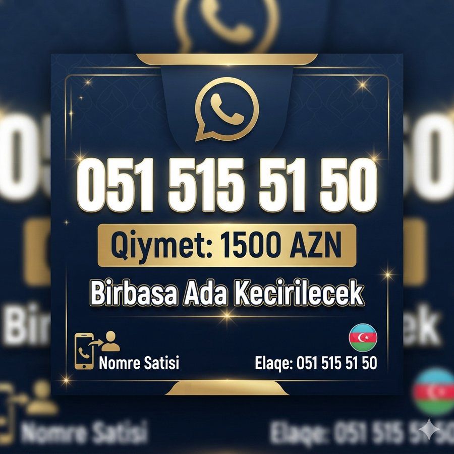 Azercell nömrə – (051) 515-51-50 — Sim kartlar, Bakı