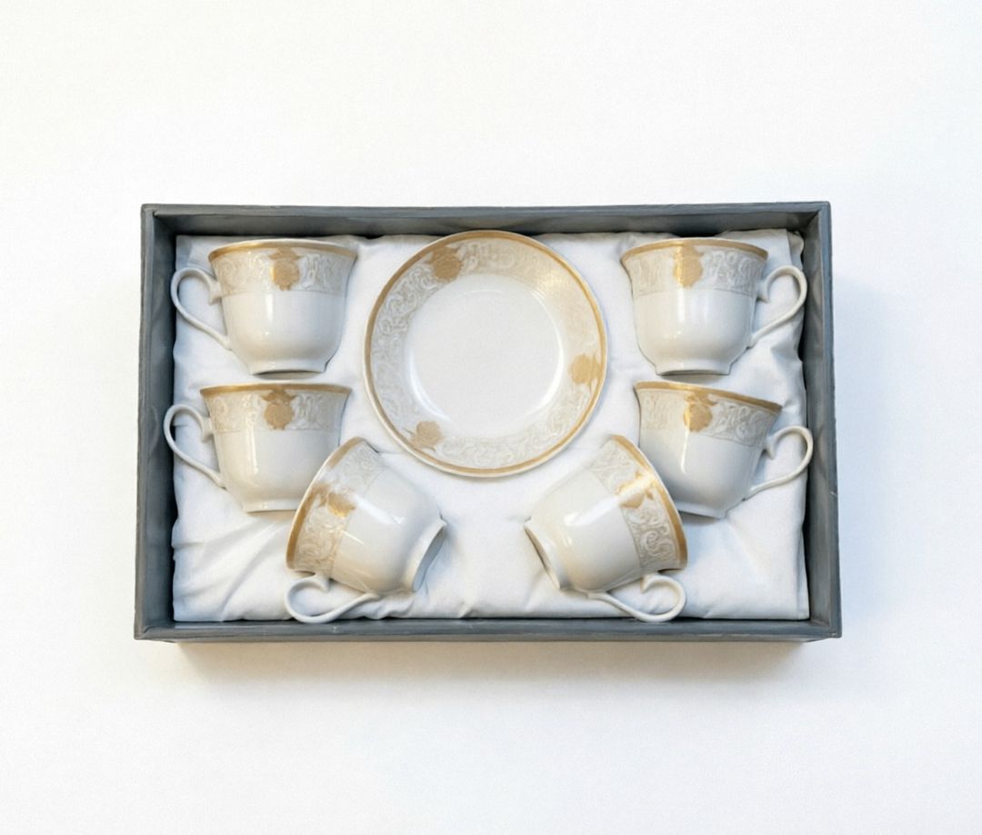 Çay dəsti Evtrend, ağ/bej, 12 parça — Mallar, Bakı