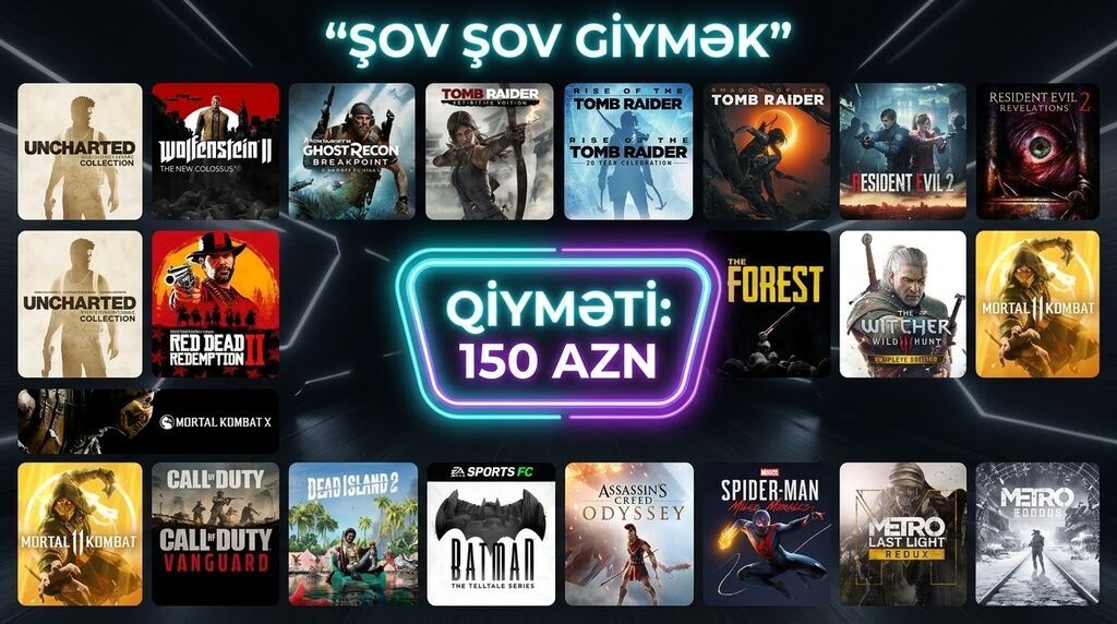 PSN türk hesabıdır ve içinde bir çox bahalı oyunlar var Metro 1 Metro — Konsol oyunları, Gəncə