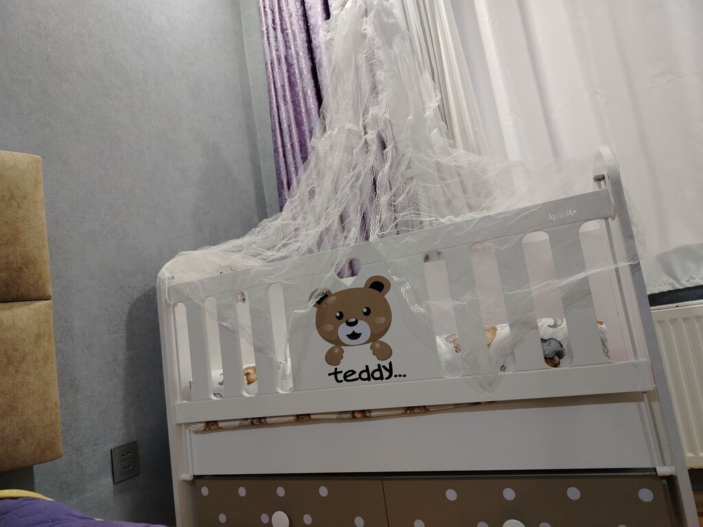 Oğlan və qız üçün, İşlənmiş, Dördbucaq, Beşik, Dəst ilə, Matras ilə, Yellənmə mexanizmsiz — Bəşikləri, Sumqayıt (3)