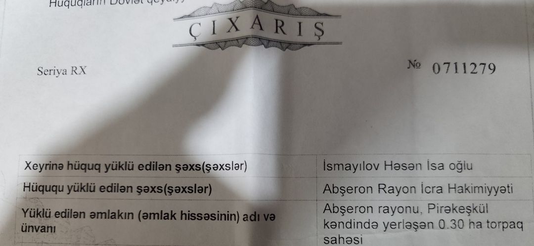 Satılır torpaq 30 sot — Torpaq, Sumqayıt