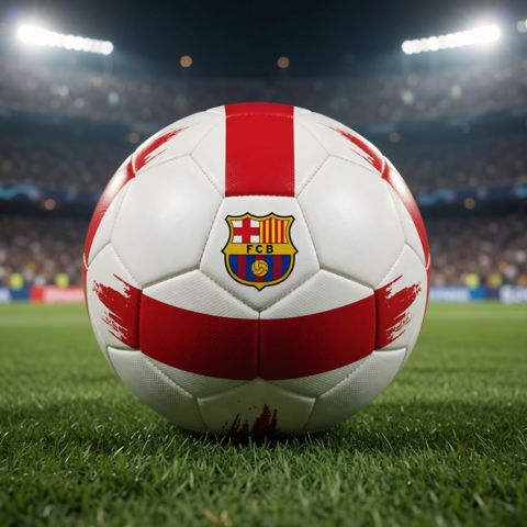 Futbol topu BYP, BFC, Ağ/Qırmızı, ölçü 5 — Bakı