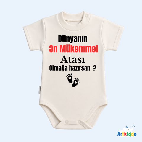 Yenidoğulanlar üçün bodi, pambıq, ağ, 9-12 ay — Bakı