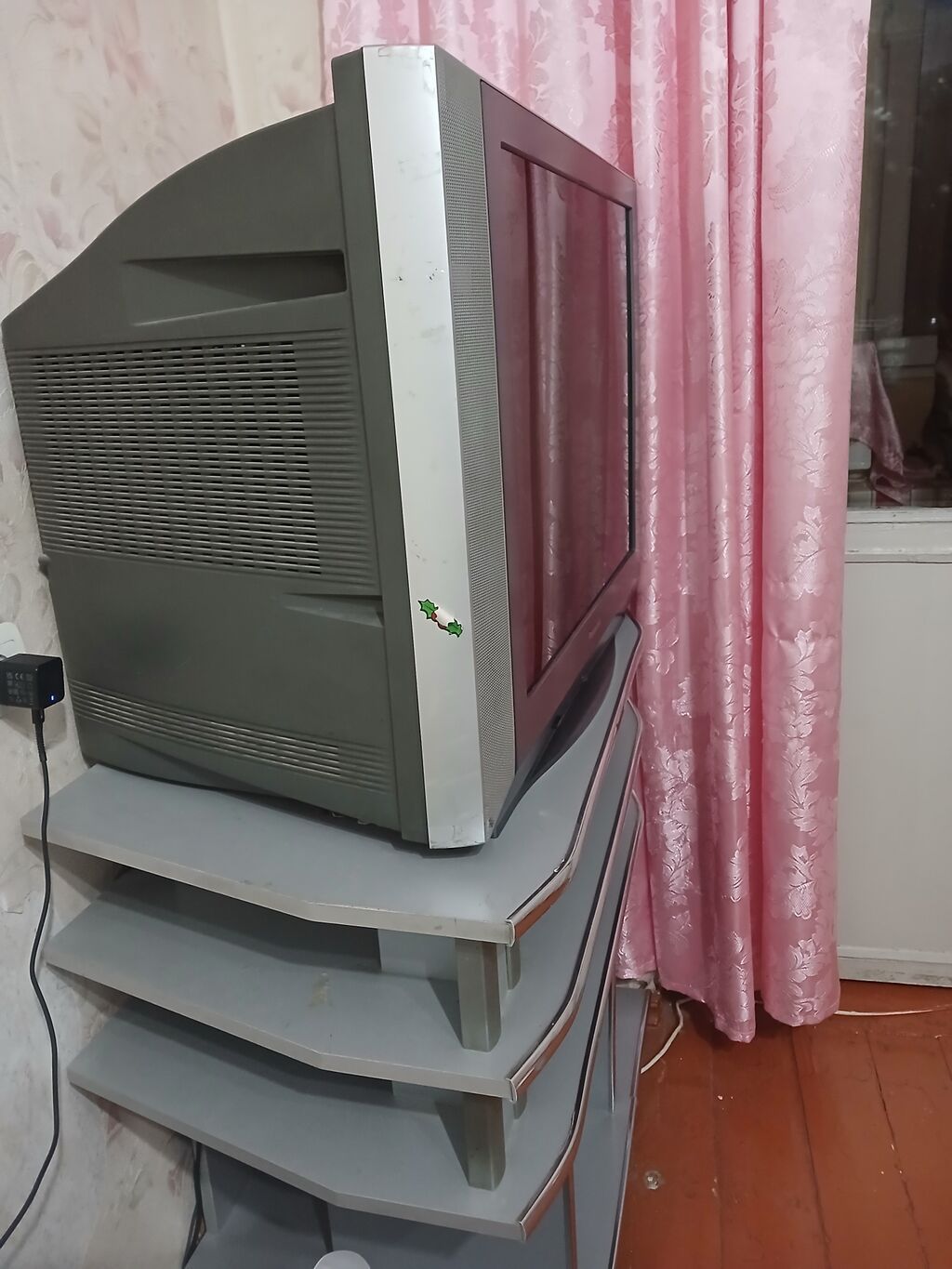 Panasonic CRT televizor (işləyir) + TV stendi komplekti Məhsulun — Televizorlar, Bakı (4)
