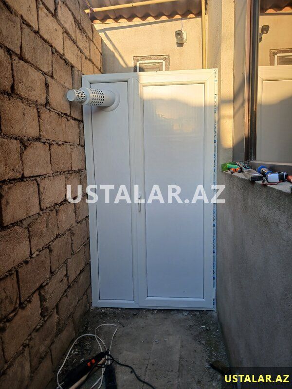 Plastik qapı pəncərə — Pəncərələr, qapılar, balkonlar, Bakı (2)