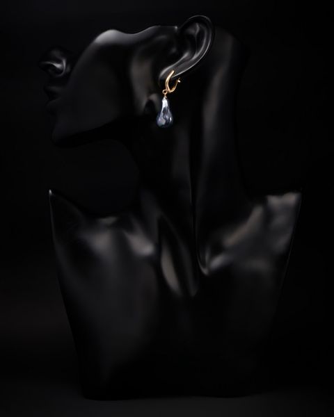 Sırğa qadınlar üçün Baku Jewelry House 1281, qızıl 585 əyar — Bakı